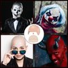 Syhood 4 Packs Halloween Bald Caps Makeup Latex Bald Head Wig Cap Bald Hat Makeup Costume Accessories for Women Adults