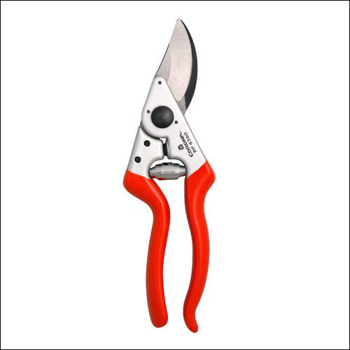 Corona BP 6360 Forged Steel Blade Lightweight Aluminum Handles Angled Bypass Hand Pruner-1 Inch Cut Capacity Stem and Branch Garden Shears, Red