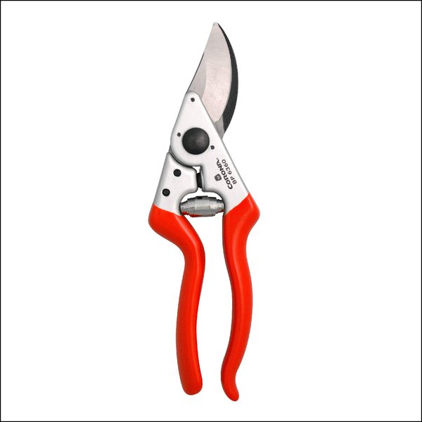 Corona BP 6360 Forged Steel Blade Lightweight Aluminum Handles Angled Bypass Hand Pruner-1 Inch Cut Capacity Stem and Branch Garden Shears, Red
