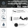 #4 x 1/2" Wood Screw 100Pcs 18-8 (304) Stainless Steel Screws Flat Head Phillips Fast Self Tapping Drywall Screws Black Oxide by SG TZH