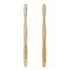 Brush with Bamboo Toothbrush with Plant-Based Bristles - 4 Pack
