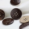 20mm Brown Natural Coconut Shell Buttons 4/5 inch 4 Holes Button Coconut Shell Buttons for Crafts Sewing Wooden Buttons for DIY Crafts 100PCS