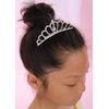 JWICOS Small Princess Comb Mini Silver Crystal Hair Comb Rhinestone Hair Accessories Comb Headband Decorations for Women and Girls (silver)
