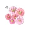 11pcs Minnie Birthday Party Decor Supplies, Girls 1st 2nd 3rd Birthday Supplies,Minnie Happy Birthday Banner, Minnie Garland, Minnie Paper Lanterns, Pink and Gold Minnie Paper Fans