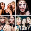 60 PCS Halloween Scar Tattoos, 60 Sheet Halloween Zombie Scars Tattoo Stickers Fake Scab Blood Special Fx Costume Makeup Props, Halloween Make Up Party Scar Tattoo Masquerade Prank Prop Decorations