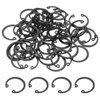 PATIKIL 50 Pcs Internal Retaining Rings, 25mm C-Clip Snap Ring 65 Manganese Steel Internal Retaining Circlip Snap for Automotive Grooved Shafts Stud