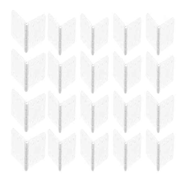 Nylon Hinge, 20 Remote Control Aircraft Hinges, Suitable for Fixing Nylon Small Hinges (3 Sizes) for RC Aircraft Model Aircraft Parts.skrnrhrery (Small Hinge)