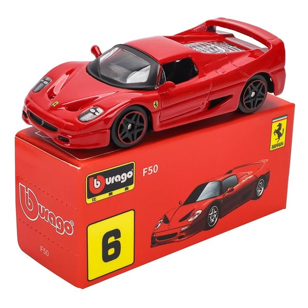 Bburago 1:64 Scale Ferrari Series Model Collection Race Diecast Metal Model Car (F50)