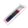 Scala 5 Colors Mix Gradient Rainbow Colorful 12 Rows/tray C Curl 0.10 Flash Eyelash Extension Nature Long Gradient Mink False Individual Eye Lashes Makeup Mink Fake False Eyelashes (12mm)