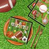 Sports Themed Birthday Party Supplies,40PCS Sports Theme Basketball Football Dinner Napkins All Star Birthday Paper Napkins for Sports Birthday Party Decoration