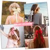Hair Bows for Women 3 PCS, Upgrade Bows for Girls Ribbon Hair Bows With Long Tail Hair Bow Clips Hair Barrettes for Women Accessories(White,Wine Red,Pink)