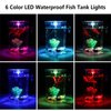 Oltraman Betta Fish Tank, 360 Aquarium with LED Light, 1 Gallon Fish Bowl, Small Fish Tank Starter Kit, Beta Fish Tank Self Cleaning as Desktop Decoration for Office Home Room Decor