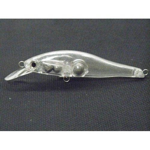 wLure 10 Blank Unpainted Minnow Crankbait Topwater Lipless Jerkbait Fishing Lures V3 (UPM431P10)
