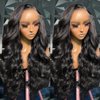 EpyIsm Body Wave Lace Front Wigs Human Hair 180% Density 13x4 HD Lace Frontal Wigs for Women Human Hair Lace Front Wigs 9A Glueless Wigs Human Hair Pre Plucked with Baby Hair Natural Color 24 Inch