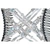 Sparkling Decorative Crystal Hair Clip for Fine, Thin, Sleek & Straight Hair - Double Comb for Easy Comfy Styles, Holds Snug, No Pressure, UpDo, Ponytail, French Twist, Bun (Crystal Medium)