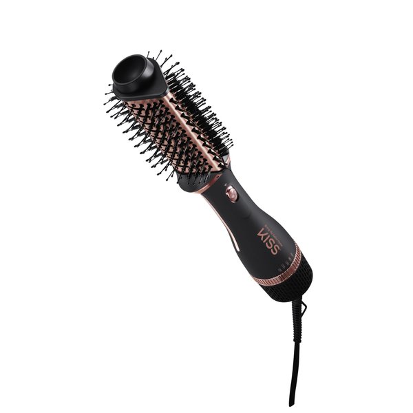 KISS Volume Boosting Hot Air Brush, Maximum Root 3X Ceramic Volumizer & Blow Dryer, One-Step Hair Dryer Brush & Hair Styler, Detachable Waterdrop Shaped Brush Head, Tangle-Free Bristles