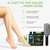 Foot Callus Remover Gel Set - Professional Callus Remover for Feet Gel - Calloused Feet Remover Gel - Pedicure Kit & Foot Spa Tools - Feet Callus Remover - 8oz w/ 16oz Tea Tree Oil Foot Soak - USA