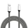 Cell-Stuff Black Braided 3 FT Charging Cable for Orbic Wonder and Similar Micro USB Compatible Cell Phones