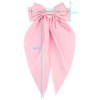 SuPoo 3pcs Pink Hair Bows for Women Hair Bow Clips Satin Hair Barrettes Hair Ribbon Bows for Hair Bowknot Oversized Hair Bow Clips Long-tail Cute Aesthetic Hair Accessories Christmas Gifts Red White