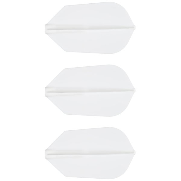 NineDartOut.us Cosmo Darts Fit Flight (Air) 3 Pack Slim Dart Flight (White)