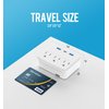 Cruise Power Strip Foldable Non Surge Protector with USB C Outlets 3.4A Total, Multi Plug Wall Socket, Cruise Essentials Accessories Must-Haves for Travel Ship, Home, Japan Applicable