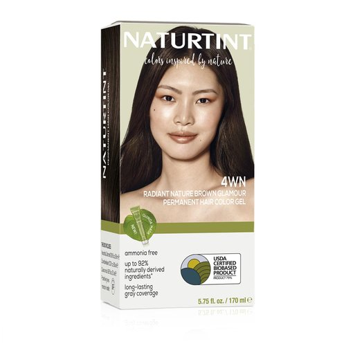 Naturtint Permanent Hair Color 4WN Radiant Nature Brown Glamour (Pack of 1), Ammonia Free, Vegan, Cruelty Free, up to 100% Gray Coverage, Long Lasting Results