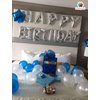 iPartycool 50Pcs Party Birthday Balloons Kit, 3D Premium Reusable Aluminum Foil Letter Banner and Ecofriendly Big Star and Latex Balloons Set for Birthday Party Decorations and Supplies 2S-A