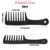 Wide Tooth Comb, 2 Pack Small Hair Combs for Women, Portable Travel Detangling Comb Anti-Satic Curl Comb No Tangle Hair Brush Shower Comb for Curly Hair, Long Hair, Wet Hair, Professional Hair Care