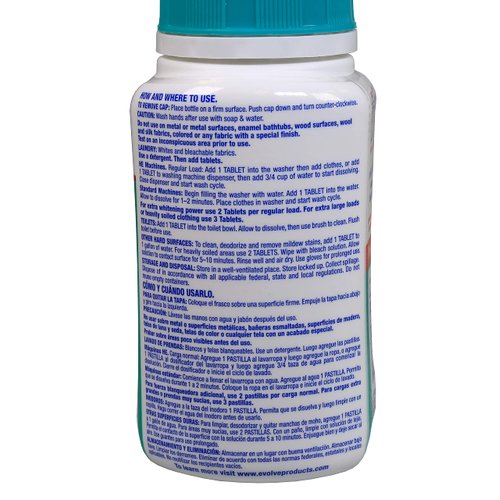 Evolve Concentrated Bleach Tablets -32-ct (Pack of 2 Linen Breeze)