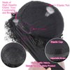 LEOSA Afro Headband Wig Short Afro Kinky Curly Wigs for Black Women,Natural Black Glueless Afro Wigs with headbands attached Afro Curly Headband Wigs Synthetic Afro Scarf Wigs for Womens Afro Wigs