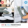 DABOGOSA MAMISON 2 Pairs Rubber Gloves(Grey, L) - Long Rubber Gloves Dishwashing Gloves