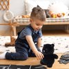 Sew Butiful 8" Black Cat Stuffed Animals Plush, Cute Plushie for Animal Themed Parties Teacher Student Award, Animal Toys for Baby, Boy, Girls, Great for Nursery, Room Decor, Bed