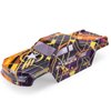HAIBOXING Brushless 1/16TH RC Cars Spare Parts, RC Trucks Body Shell Yellow & Purple Apply to 16890A,4 X4 Race S-Truck Body(M16820)