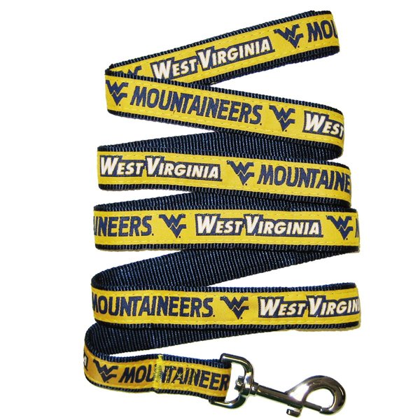 Pets First Collegiate Pet Accessories, Dog Leash, West Virginia Mountaineers, Small