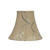 Aspen Creative 30069-2A, Bell Clip-On Chandelier Lamp Shade, Light Gold, 3" Top x 6" Bottom x 5" Slant Height, Set of 2