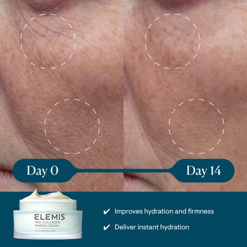 ELEMIS Pro-Collagen Marine Cream, Moisturizer Face Cream, Hydrating Face Moisturizer for Dry Skin, Best Moisturizer for Aging Skin, Anti Aging Gel Moisturizer for Face, Firming Facial Cream