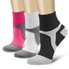 QUXIANG Compression Socks for Women & Men Circulation 3/6/7 Pairs Arch Ankle Support 15-20 mmHg Best for Running Cycling (Multi 06,L/XL)