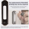 Newhouse Hardware LED Lighted Metal Door Chime Push Button (Oil-Rubbed Bronze) | Surface Mount Lighted Door Bell Button | Replacement Wired Doorbell Button for Most Door Bell Chimes