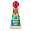 Melissa & Doug Rainbow Stacker Wooden Ring Educational Toy - Wooden Rainbow Stacking Rings Baby Toy, Stacker Toys For Infants And Toddlers