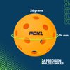 PCKL Optic Speed Pickleball Balls | Indoor & Outdoor | 4 Pack of Balls | Built to USAPA Specifications (Indoor Orange)