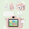 Kids Camera Pint Kids Clover Kids Camera, Christmas Birthday Gifts for Girls and Boys, Toy Camera, 32GB Card, 155g, Videos, Music, Games, 6ys+ (WITHyou_Baby Pink)
