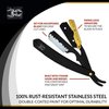 Professional Straight Edge Razor - Compatible with Straight Razor Edge for Barber - By Black Widow (1.5mm) (Gold)