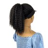 VAVANGA Hat Wig for Black Women - Black Hair with Hat Ponytail Wig Hat Baseball Cap Attached Hair Afro Kinky Yaki Hair Extensions Hat Wigs for Women(#1B, LD0315)