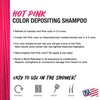 No Fade Fresh Hot Pink Depositing Shampoo & Conditioner - Enhance Bright Color, Prevent Fading, Temporary Hair Dye