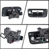 Nakuuly Tailgate Handle with Bezel Lock Kit Compatible with Chevrolet Silverado and GMC Sierra 1500 2500 3500 HD 2007 2008 2009 2010 2011 2012 2013 2014 Tail gate Handle Latch # 22755305