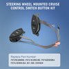 LDMINDA Steering Wheel Mounted Cruise Control Switch Button Kit Replacement for Ford Ranger 1998-2003, for Explorer Sport Trac 2001-2005, for Mercury Mountaineer, for F150 for Mazda B3000 F87Z9C888BB