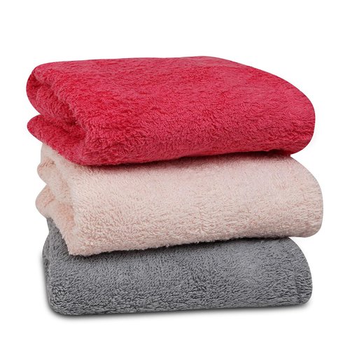 100% Cotton Hair Wrap Towels for Women, Pack of 3 – Multicolor - Head Towel Cap, Cotton Hair Turban Towel Wrap for Long Curly Anti Frizz Hair, Soft and Absorbent Cotton Hair Towels