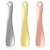 Hariendny 3 Pack Mini Metal Makeup Spatula Skin Care Cosmetic Spoon Reusable Applicator Tool Beauty Scoop Spatula for Face Mask Cream Lotions Moisturizers