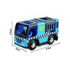 Hape Police Car with Siren | 3Piece Cops & Robbers Play Set with Action Figures Multicolor, L: 3.7, W: 2, H: 1.4 inch