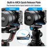 SIRUI ZV-E10 Camera Cage with Silicone Grip and HDMI Cable Clamp, Cage for Sony ZV-E10 with Built-in Arca-Type Quick Release Plate, Cold Shoe, and 1/4”& 3/8” Threaded Holes, SC-ZV-E10